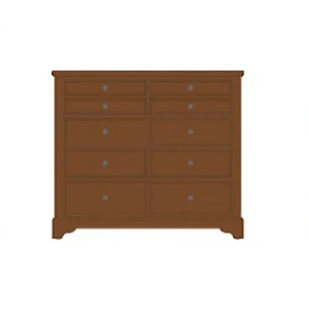 Solid Wood Villa Media Dresser - 8 Drawers